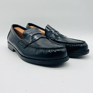 Bass Weejuns Penny Loafers Mens 10.5 Black Leather Casual Dress Shoes